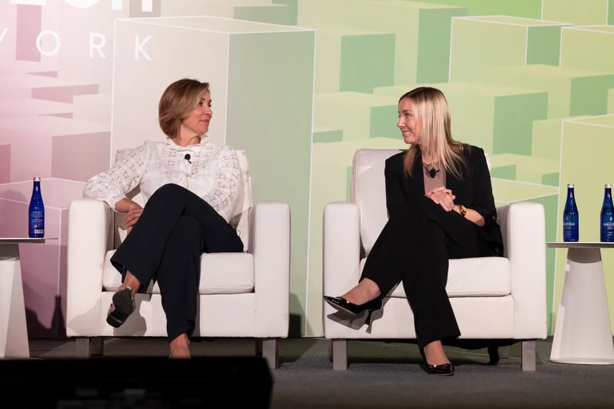 Women connecting at CREtech New York