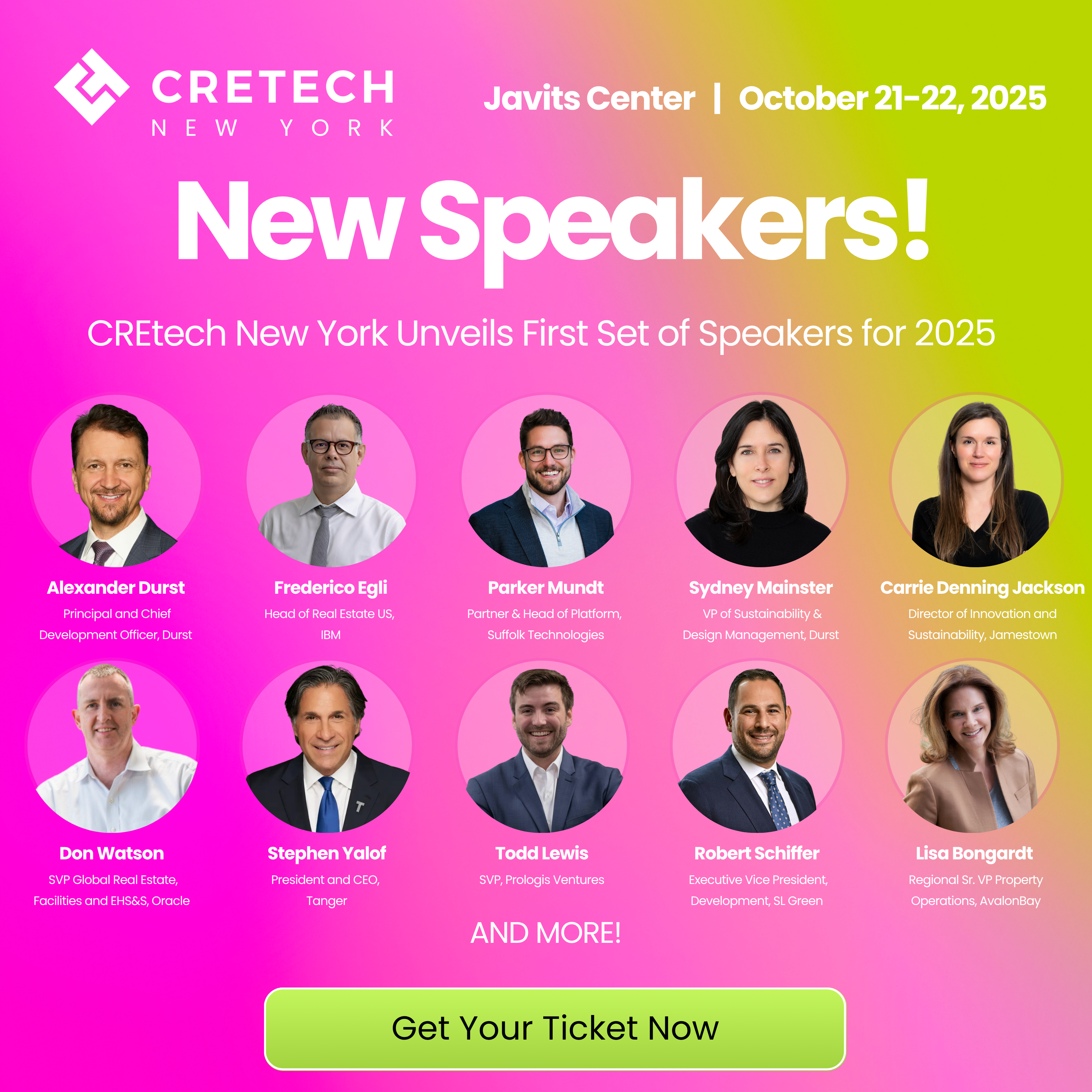 CREtech New York Unveils First Set of Speakers for 2025 Flagship Event